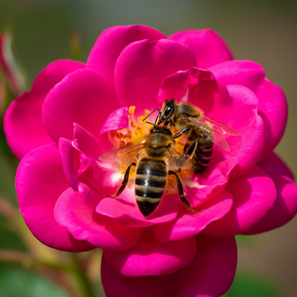 꿀벌이 꽃가루를 나르는이유