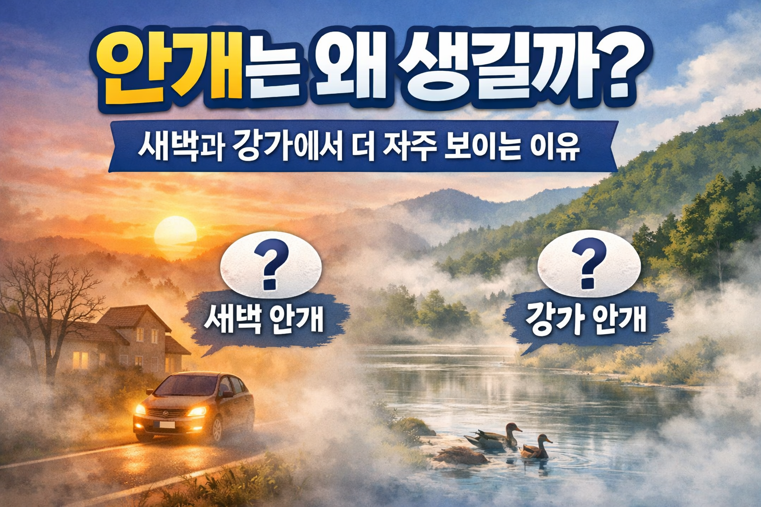 안개는 왜 생길까 새벽과 강가에서 더 자주 보이는 이유