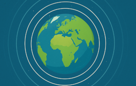 지구 둘레 km 길이 구하기