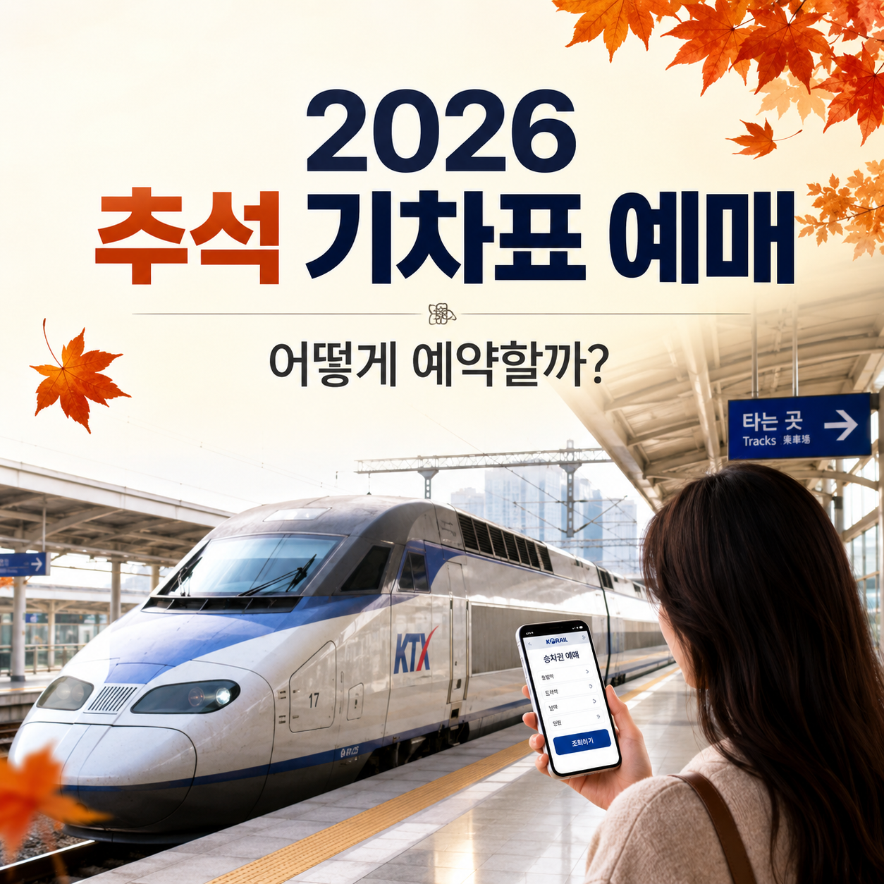 2026 추석 기차표 예매 방법 코레일 플러스