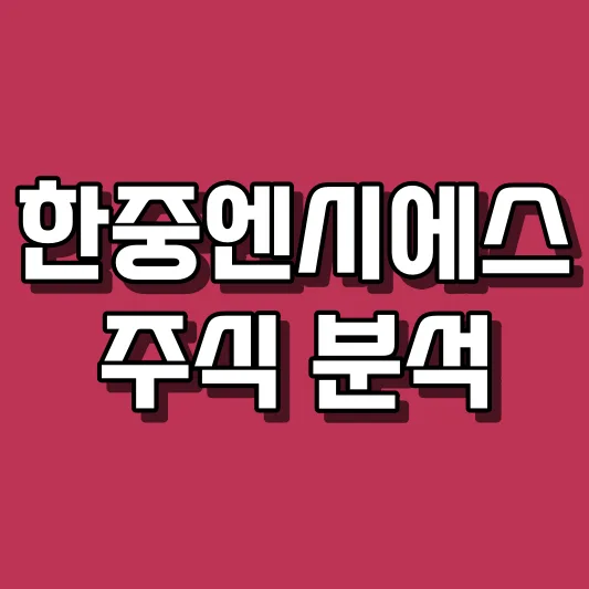 한중엔시에스 주식 분석