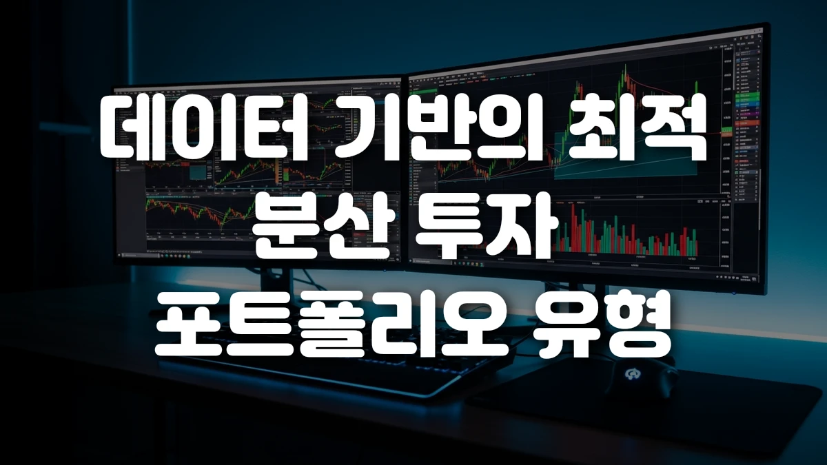 데이터 기반의 최적 분산 투자 포트폴리오 유형