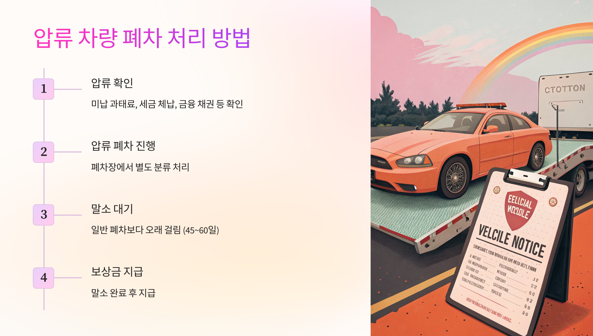 🚫 압류 차량 폐차 처리 방법