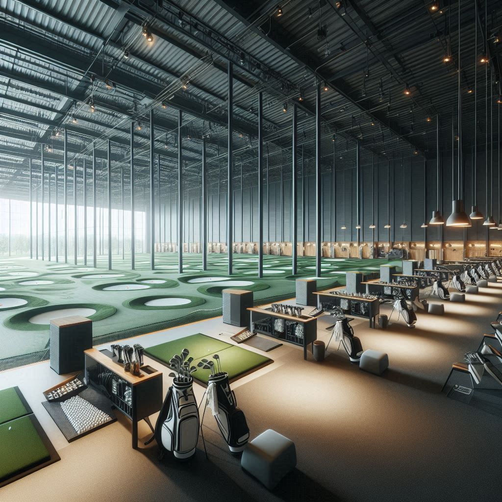 실내골프연습장 배경