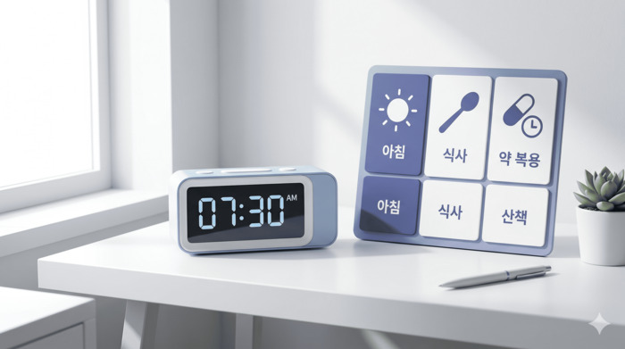 치매 약 복용 루틴과 수면 주기 동기화를 위한 시간표