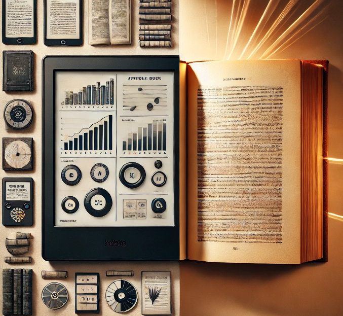 전자책과 종이책 관련 이미지