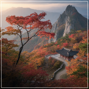 2025년 단풍 절정 시기 – 영남권 단풍 명소 가상 이미지