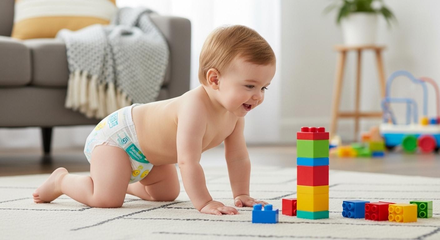 팸퍼스 기저귀 5단계