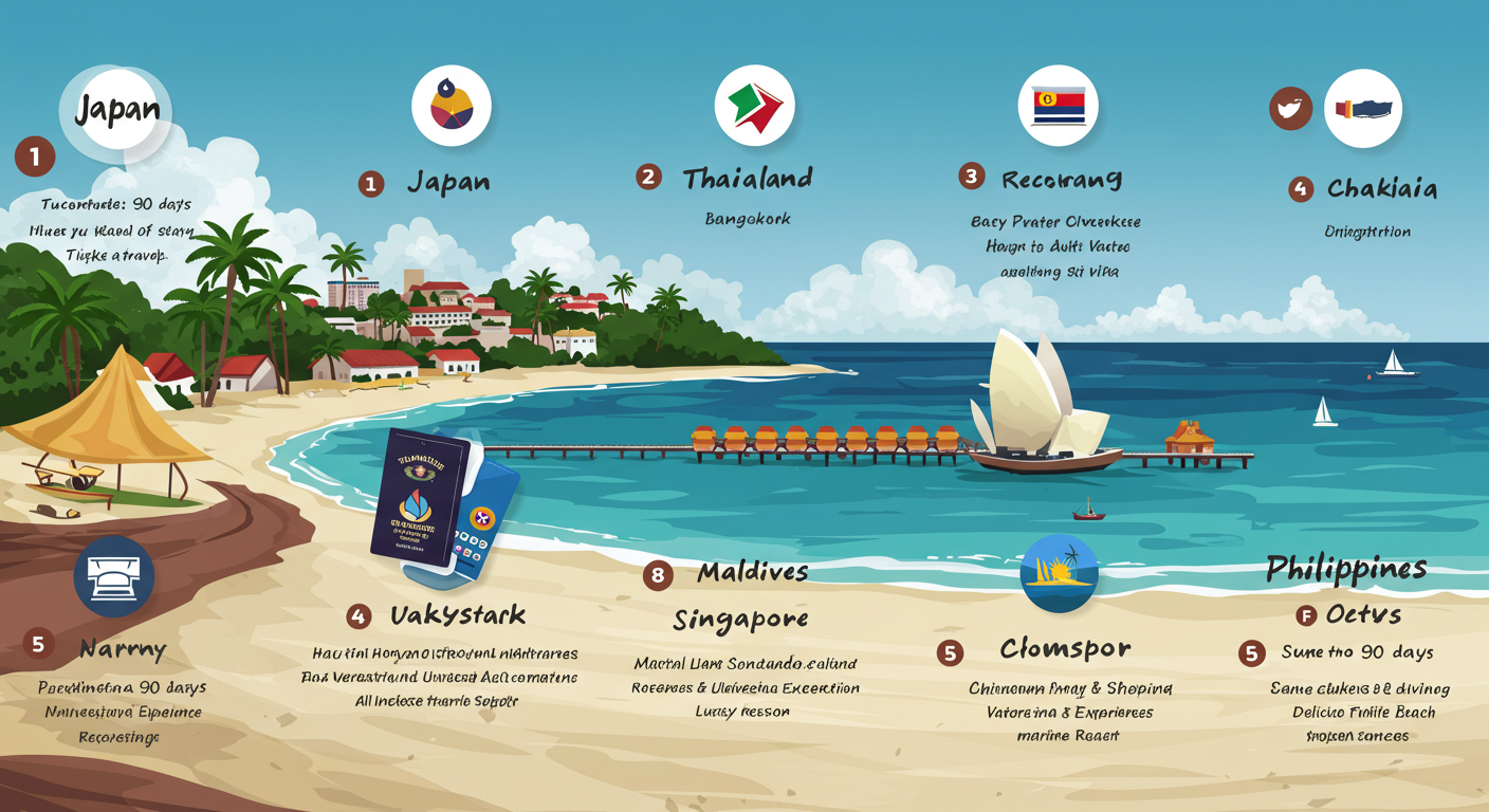 비자 없이 갈수 있는 해외 여행지 10곳