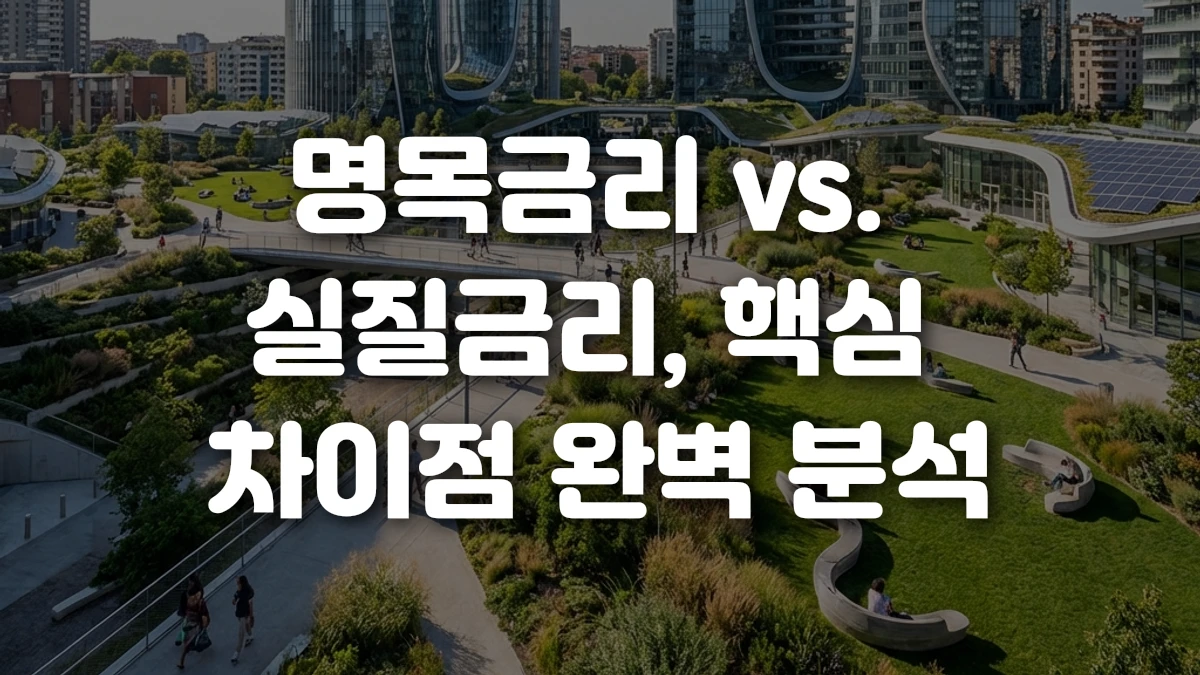 명목금리 vs 실질금리 핵심 차이점 완벽 분석