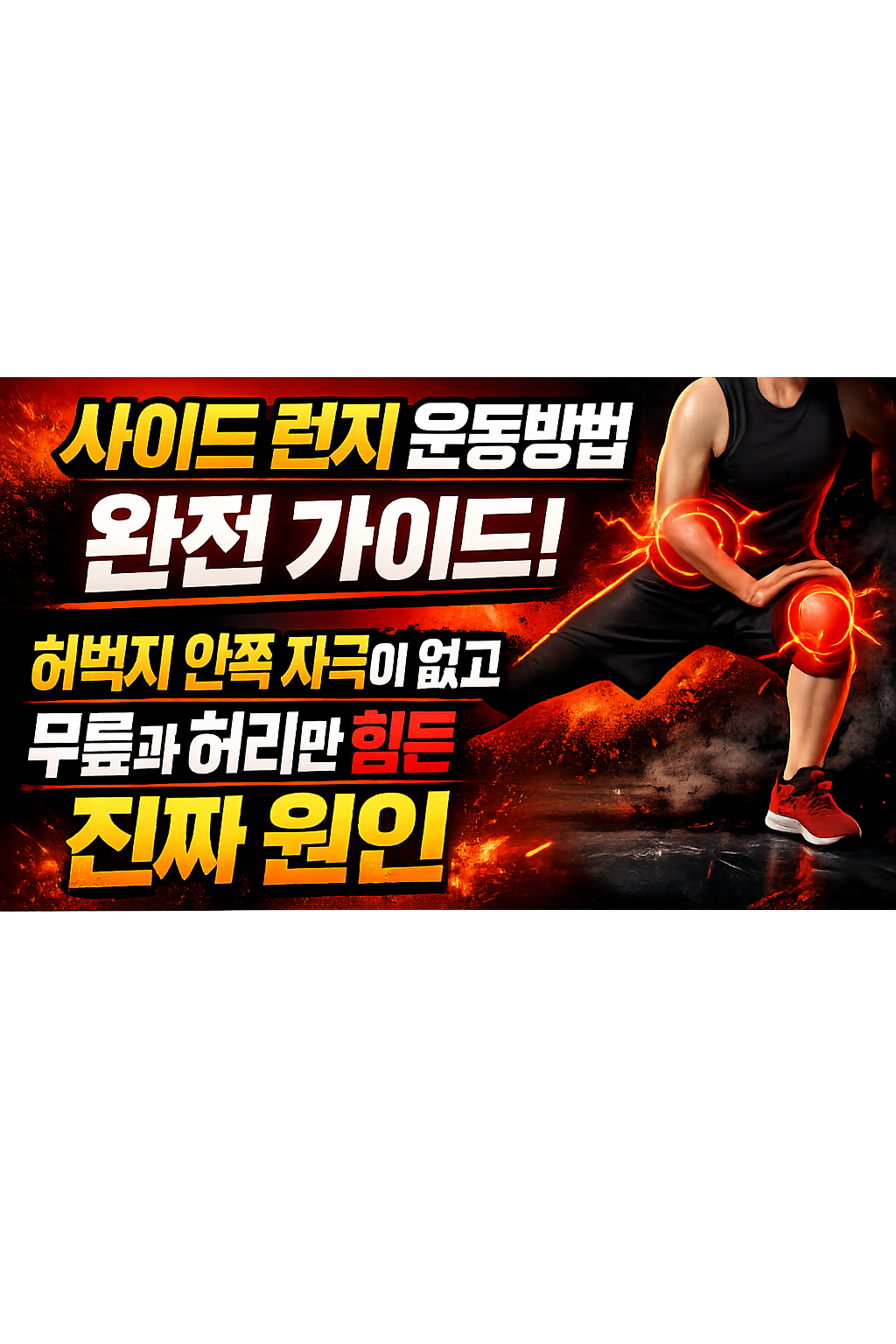 사이드 런지 운동방법 완전 가이드