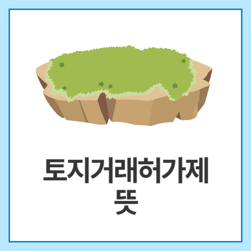 토지거래허가제-뜻