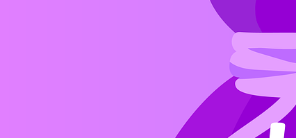 보라색 배경에 책과 일러스트