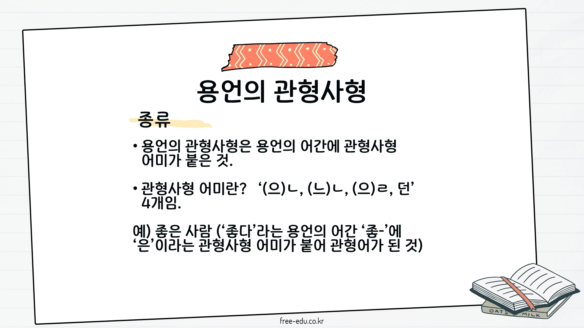 국어 문법 정리 문장 성분 종류