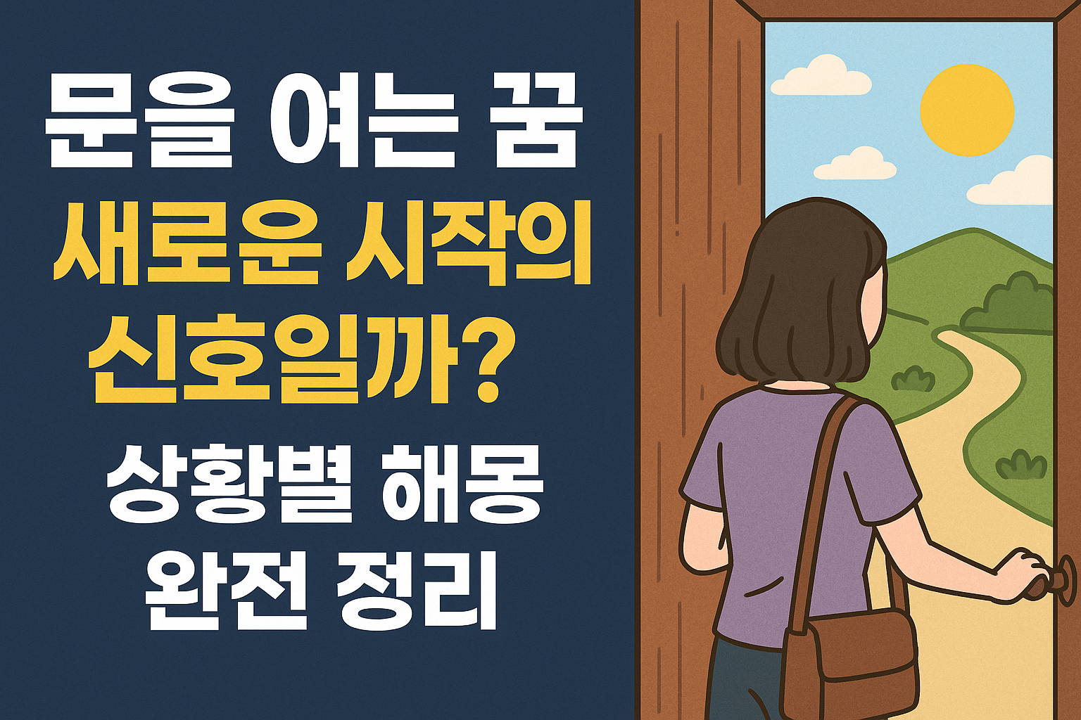 문을 여는 꿈
