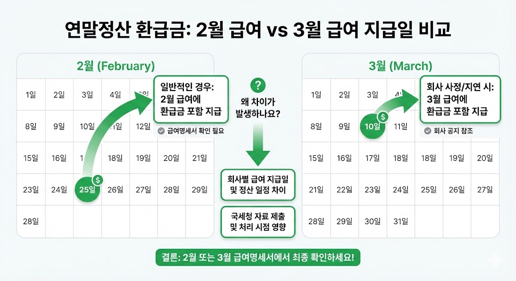 2026 연말정산 환급금 조회&middot;지급일&middot;추징까지