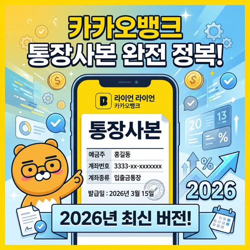 카카오뱅크 통장사본 ❘ 모바일 발급부터 PDF 변환 출력까지 1분 완벽 정리