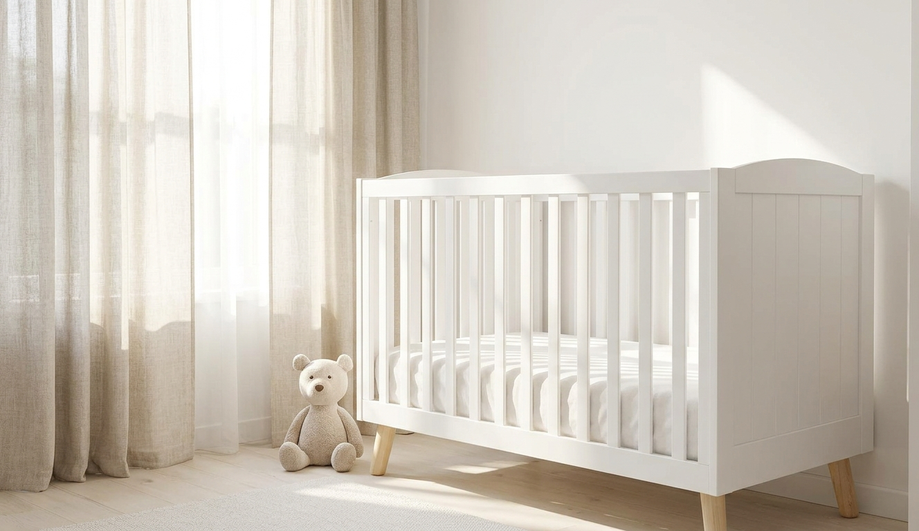 어두운 방에서 아기를 부드럽게 달래는 엄마