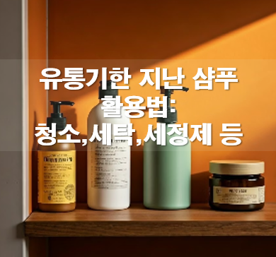 유통기한 지난 샴푸 활용법: 청소,세탁,세정제