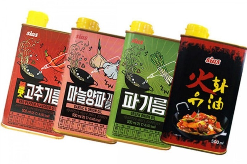 시중에 판매되고 있는 다양한 향미유들, 화유가 가장 좋았다.