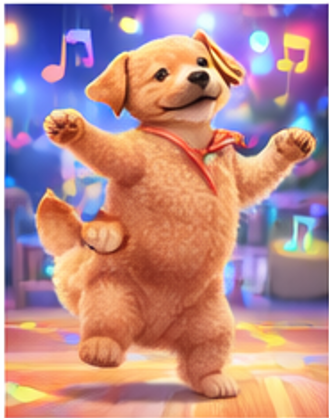 뮤직챌린지 AI 강아지 영상