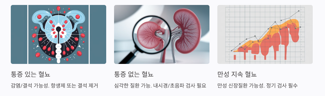 증상별 소변피 치료법