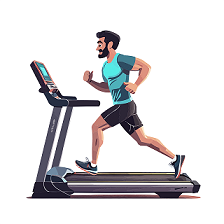 거실에서 요가 매트를 활용해 전신 근력을 강화하는 스쿼트 자세를 연습하는 홈트레이닝 모습