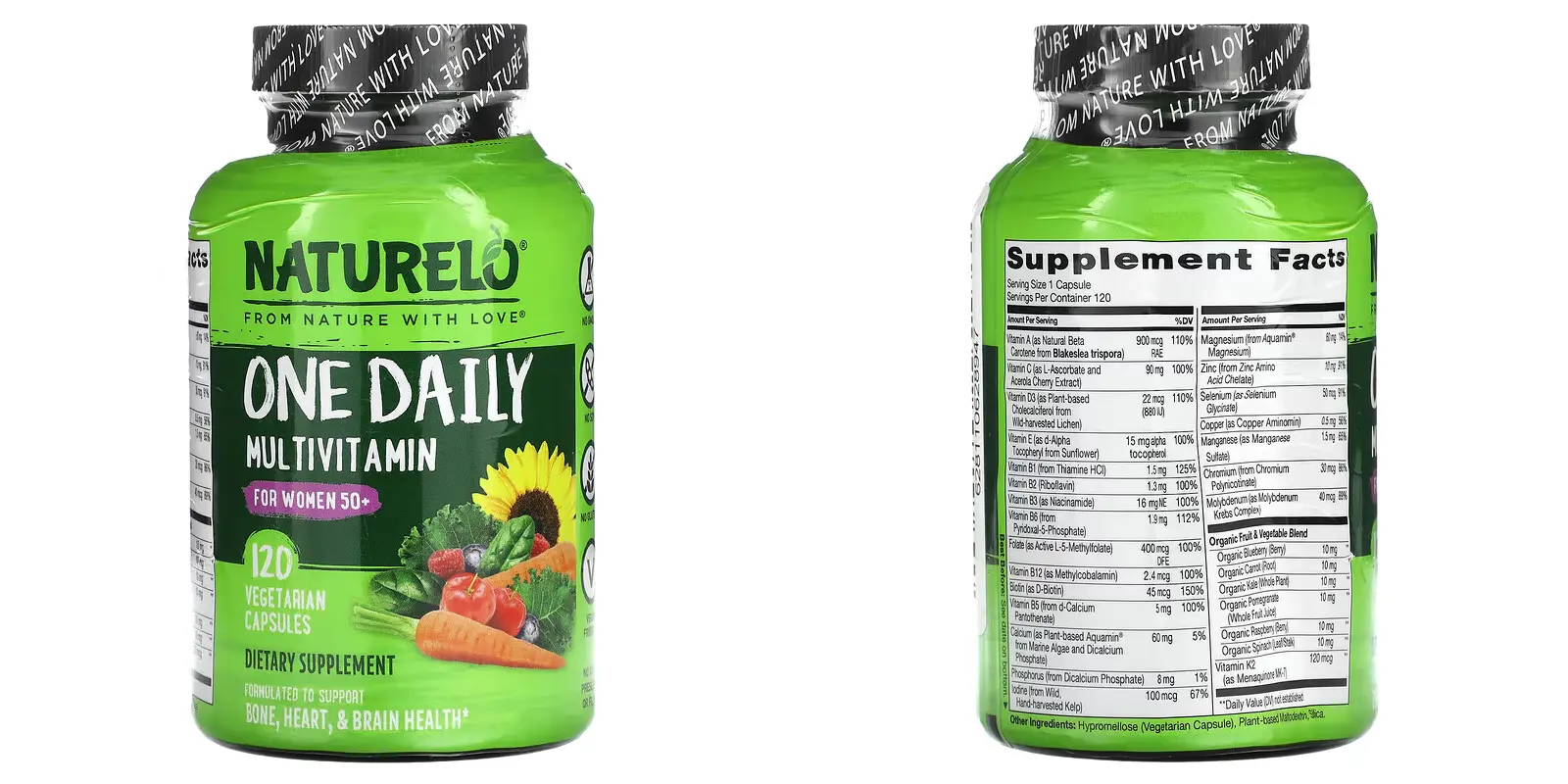 NATURELO One Daily Multivitamin For Women 50