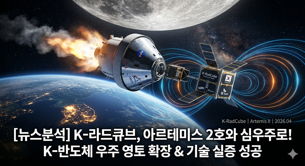 달 향한 아르테미스 2호, 한국 위성 라드큐브 우주로 가다.