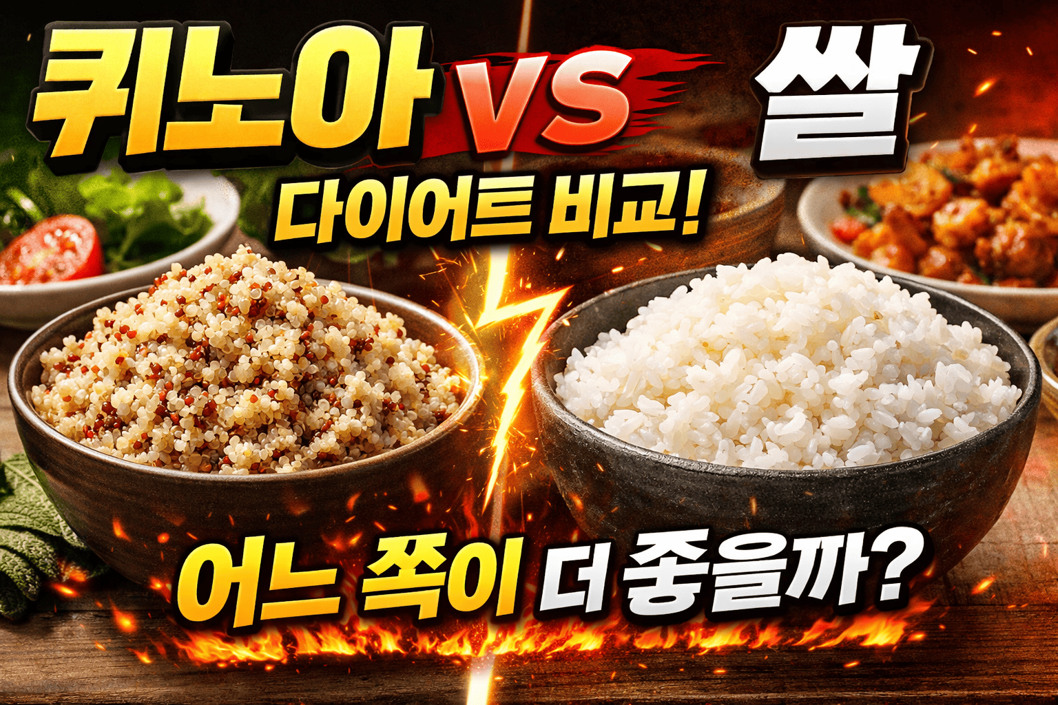 퀴노아 vs 쌀 다이어트 효과 비교