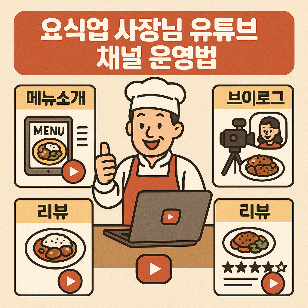 요식업 사장님 유튜브 채널 운영법