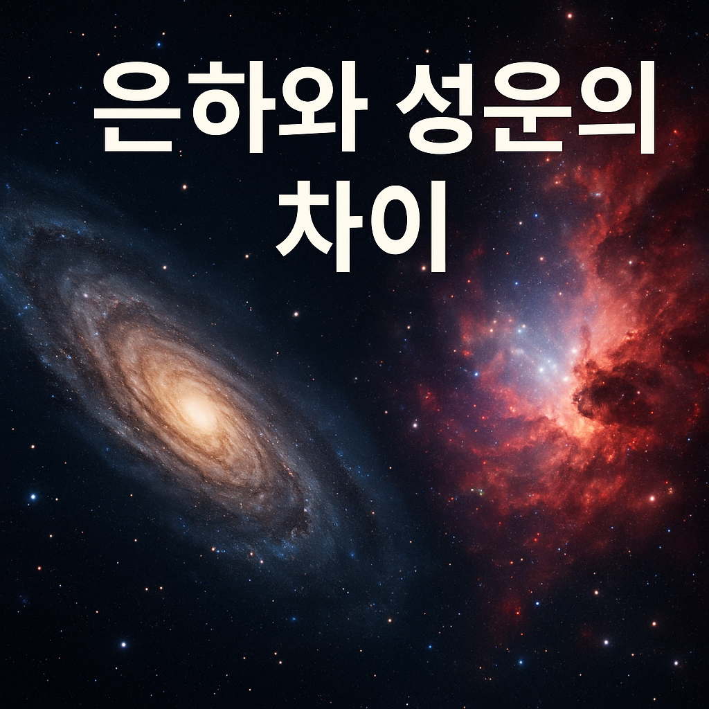 은하와 성운의 차이