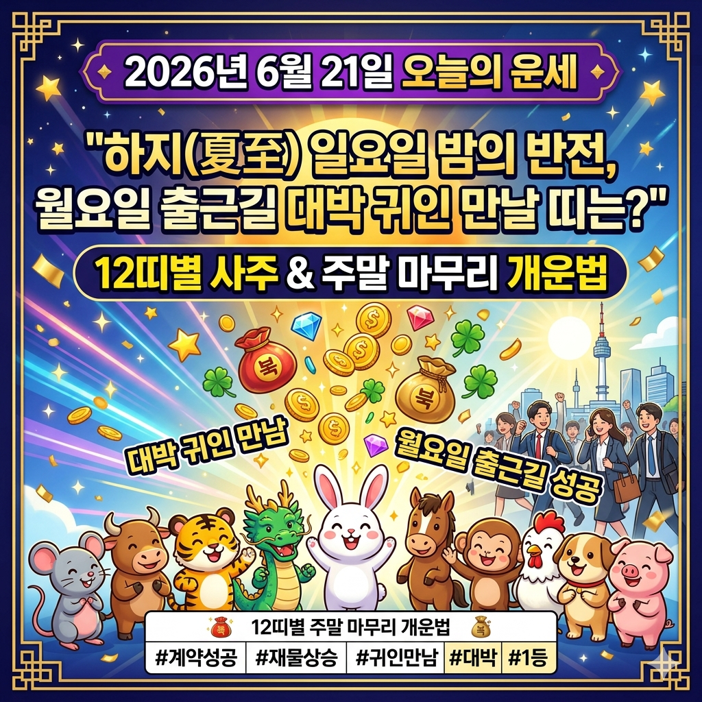 6월21일 오늘의 운세