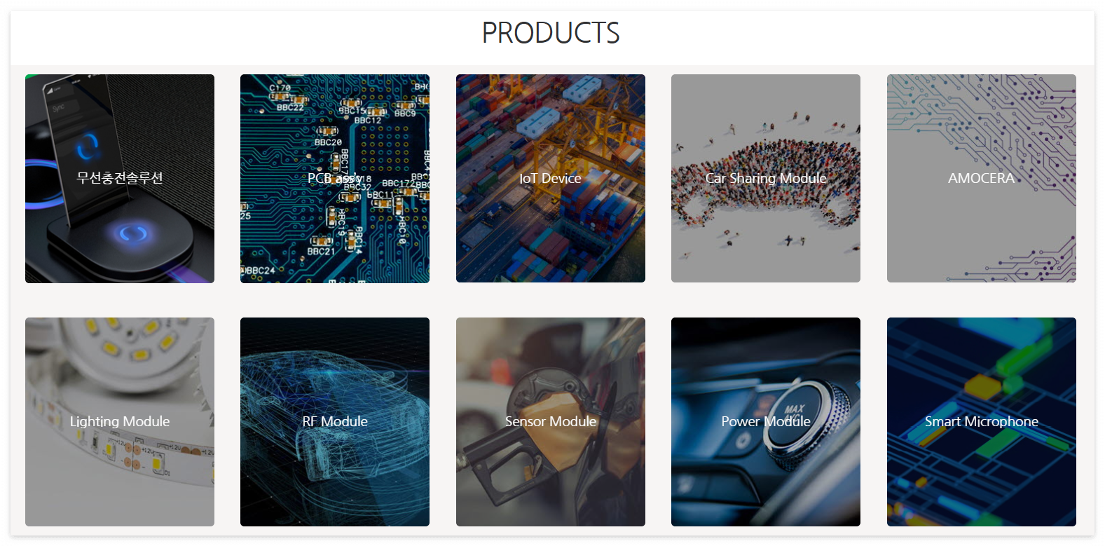 아모센스-생산품