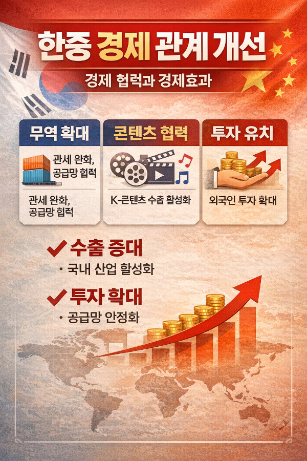 한중 경제 관계, 다시 가까워진다? 2026년 경제협력 강화의 의미와 전망