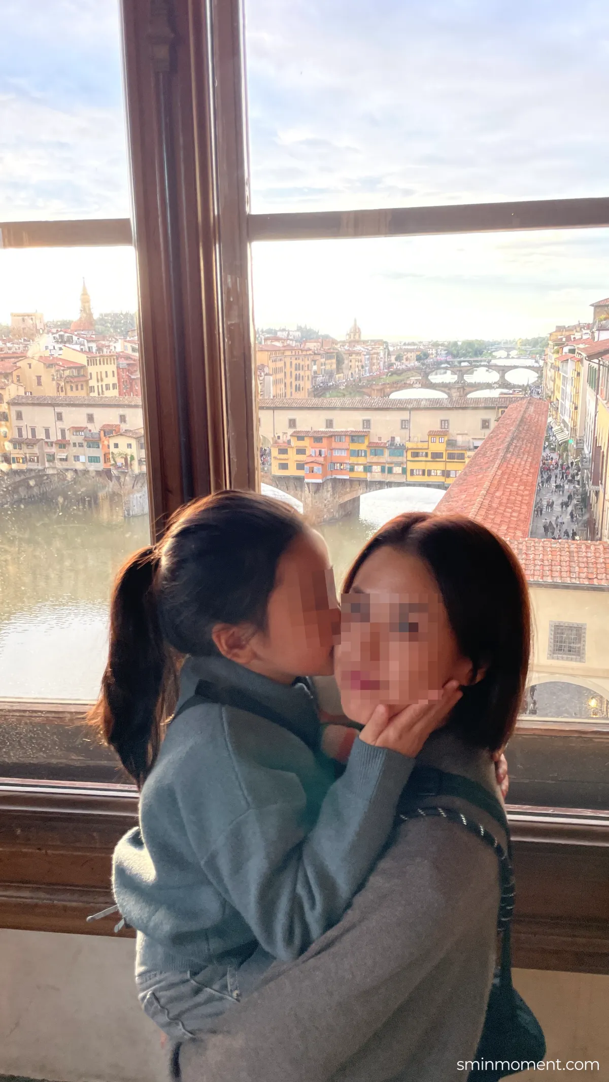 이탈리아-피렌체-우피치미술관-포토존-회랑-베키오다리뷰-인증샷