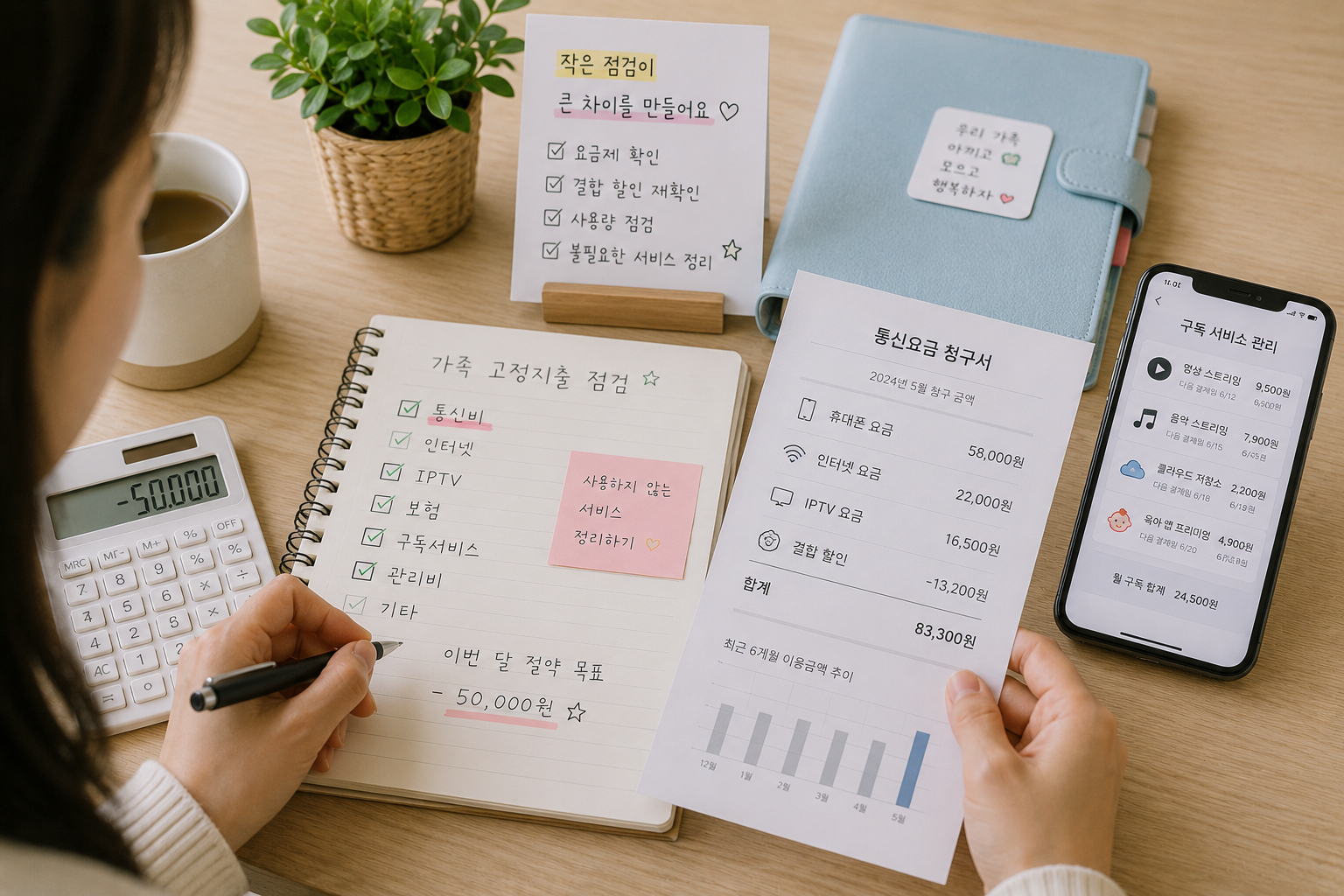 육아 중 통신비 줄이기 (고정지출, 요금제, 구독 정리)