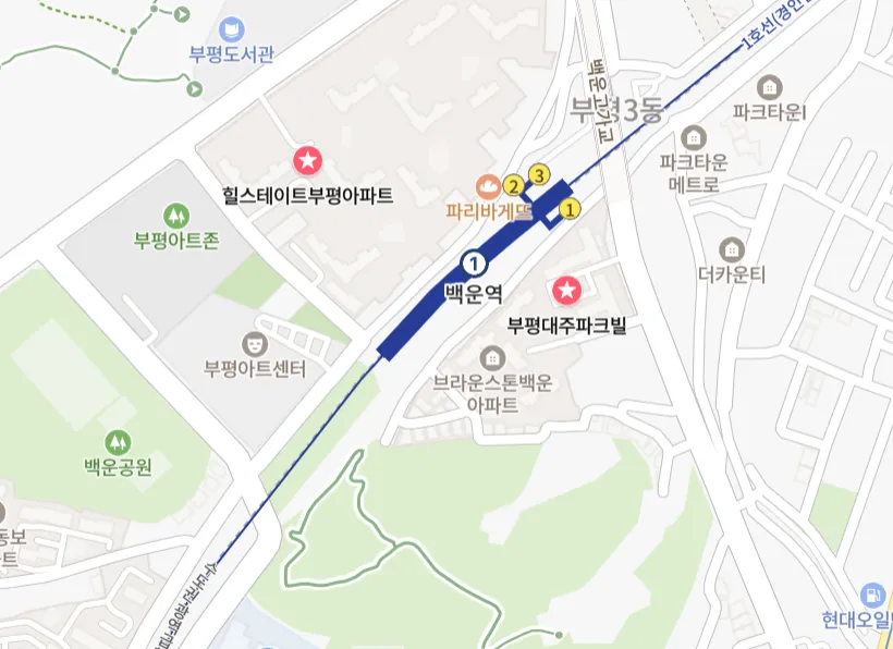 십정동 아파트 위치 사진