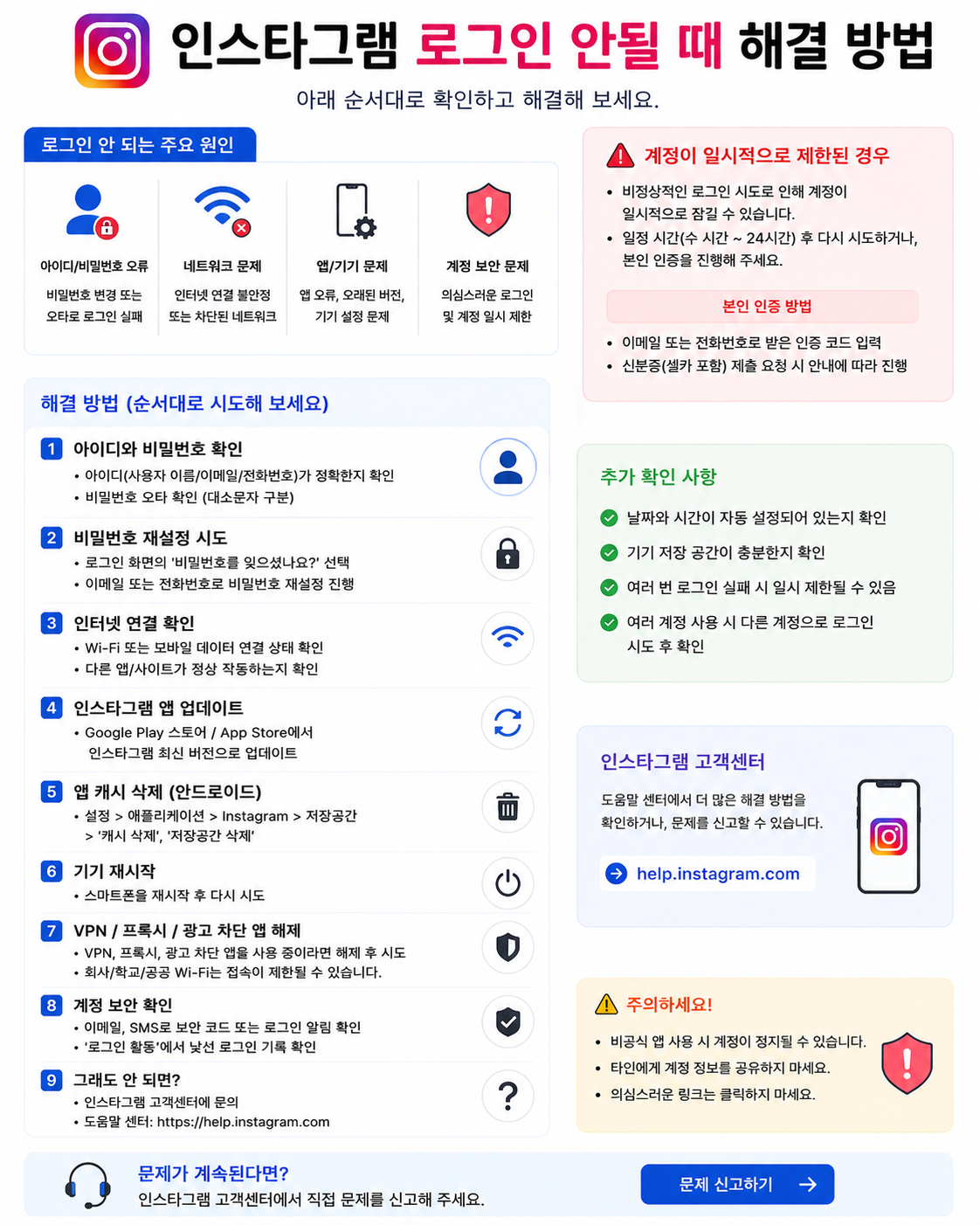 인스타그램로그인안됨