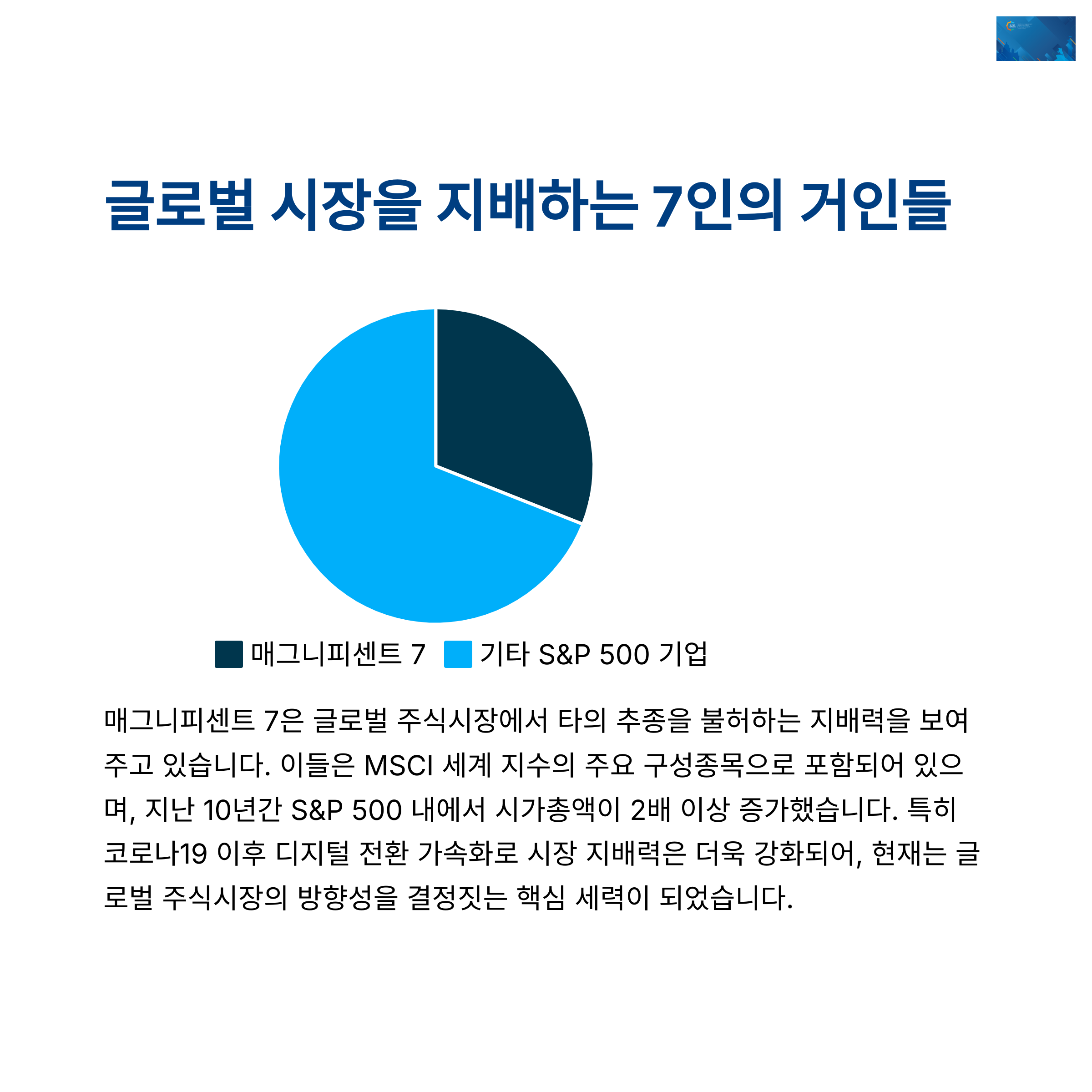 매그니피센트 7 최신 투자
