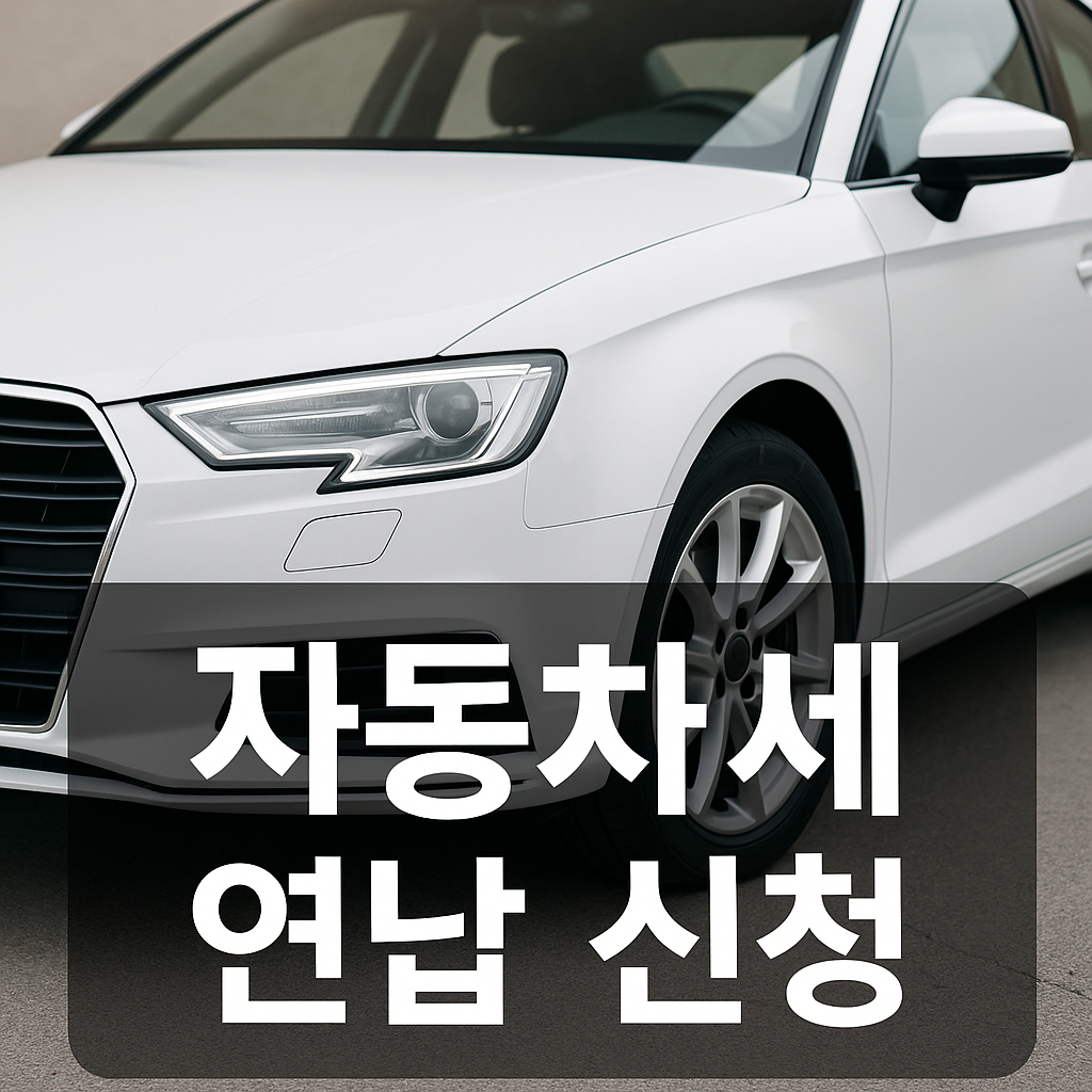 자동차세 연납 신청방법