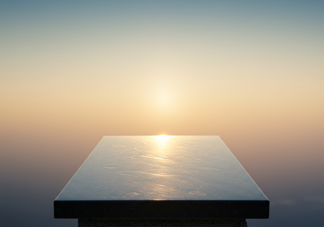 꿈속에서 위패를 혼자 바라보는 장면