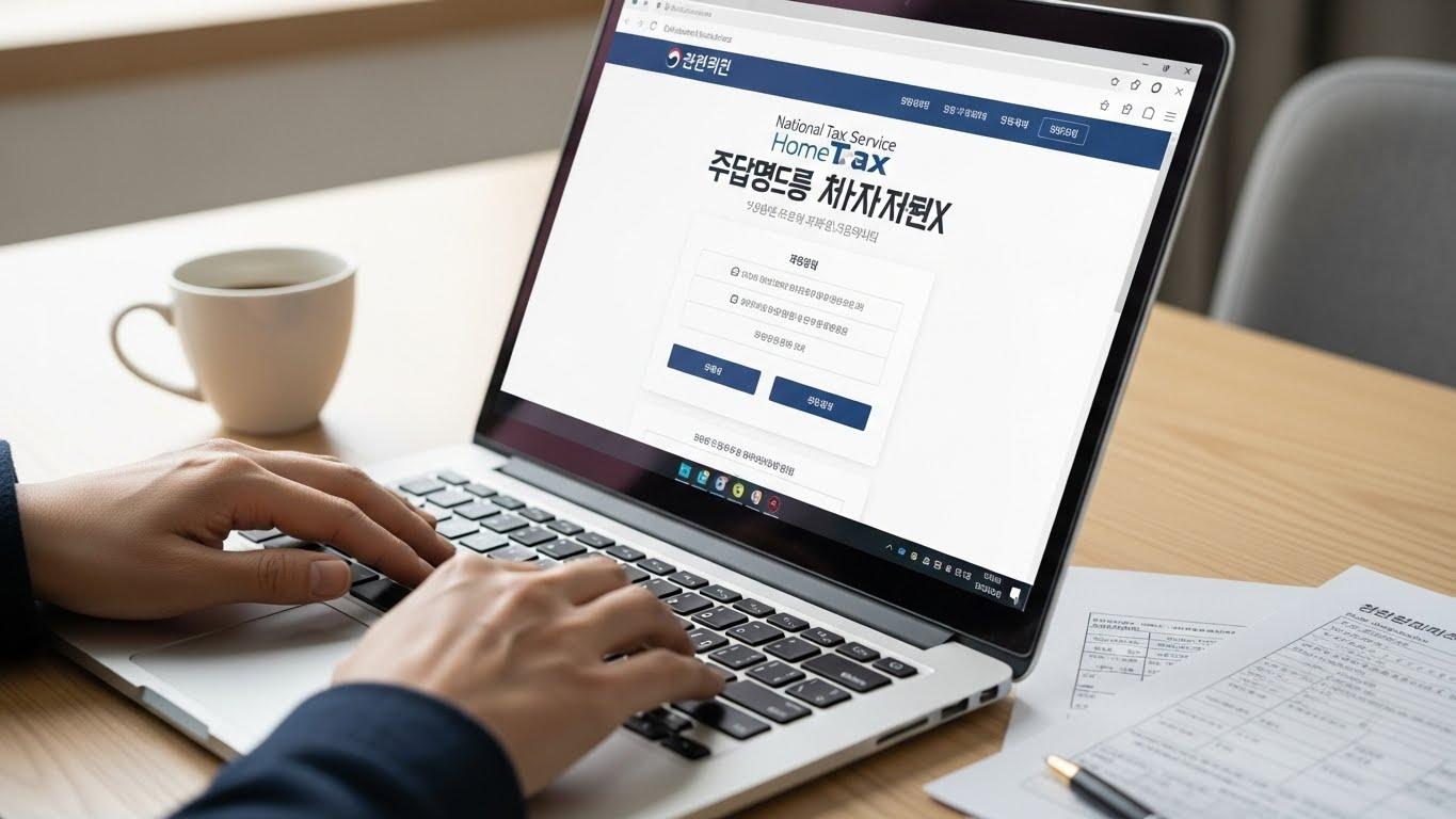 국세청홈텍스 연말정산 모의
