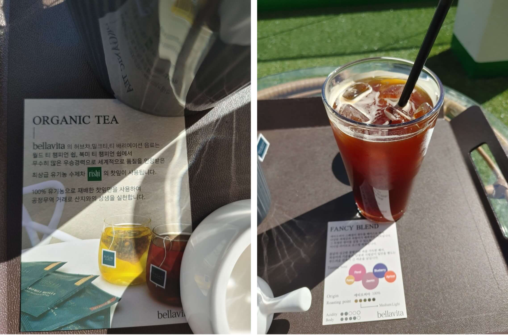 김해-강변뷰-카페-벨라비타-주문한-메뉴