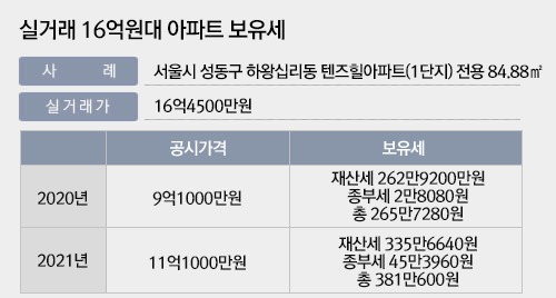 1가구 2주택 보유세 계산