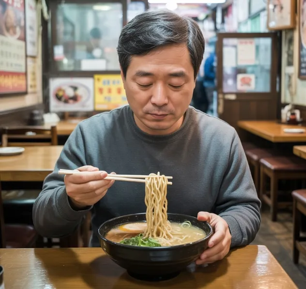 무인라면창업 실제사례 창업비용 - 라면먹는 이미지4