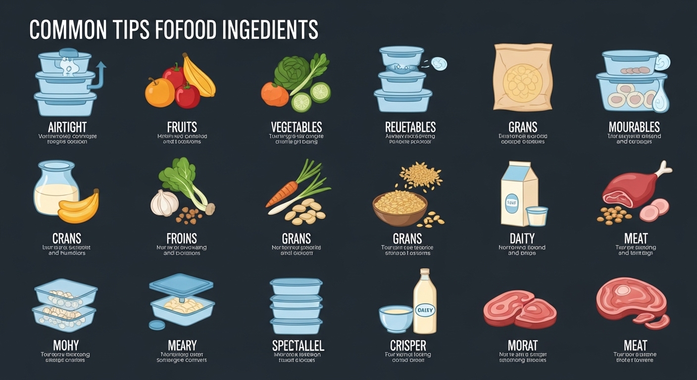 식재료 보관의 공통적인 꿀팁