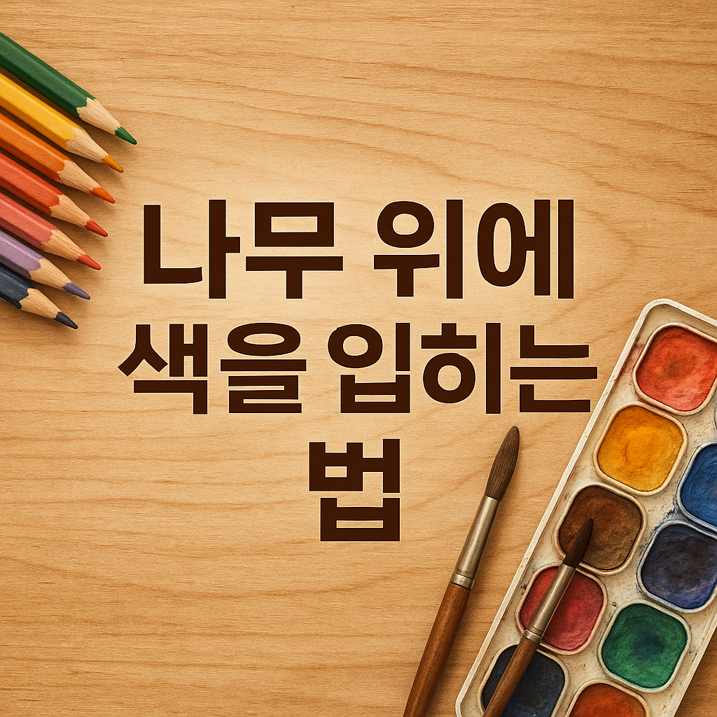 나무 위에 색을 입히는 법