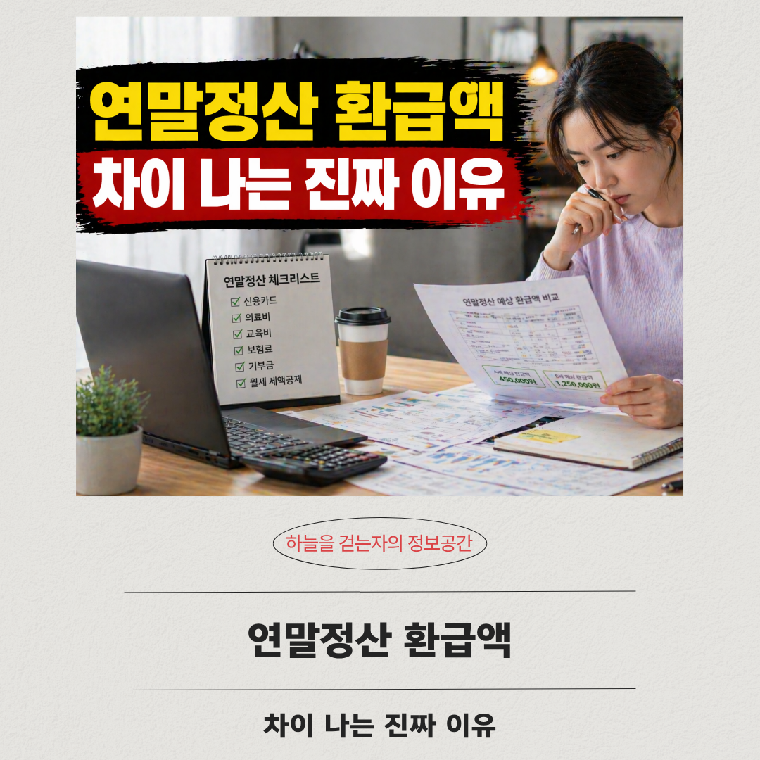 연말정산 환급액 차이 나는 진짜 이유
