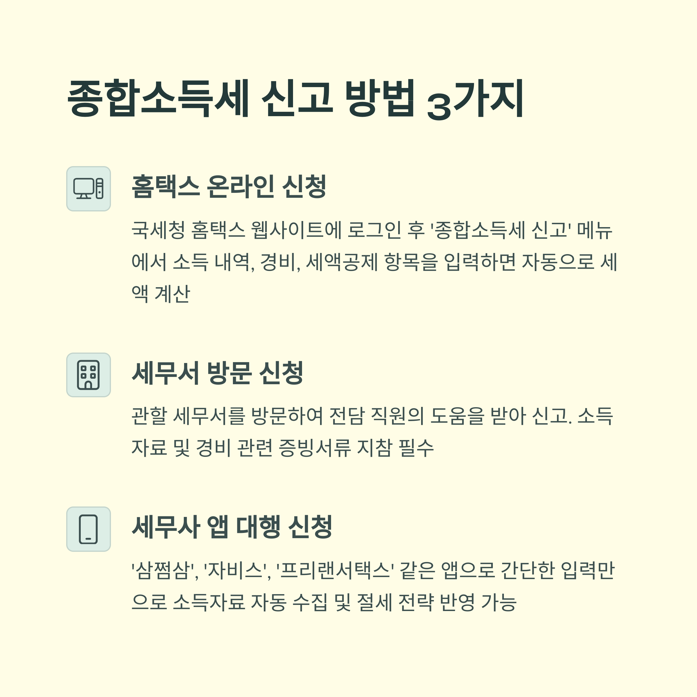 프리랜서 종합소득세 절세 방법 총정리